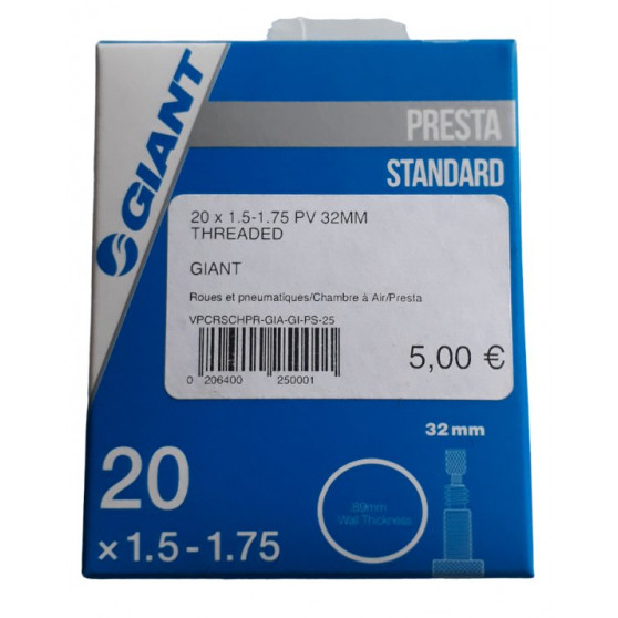 20 inches air tube Giant presta