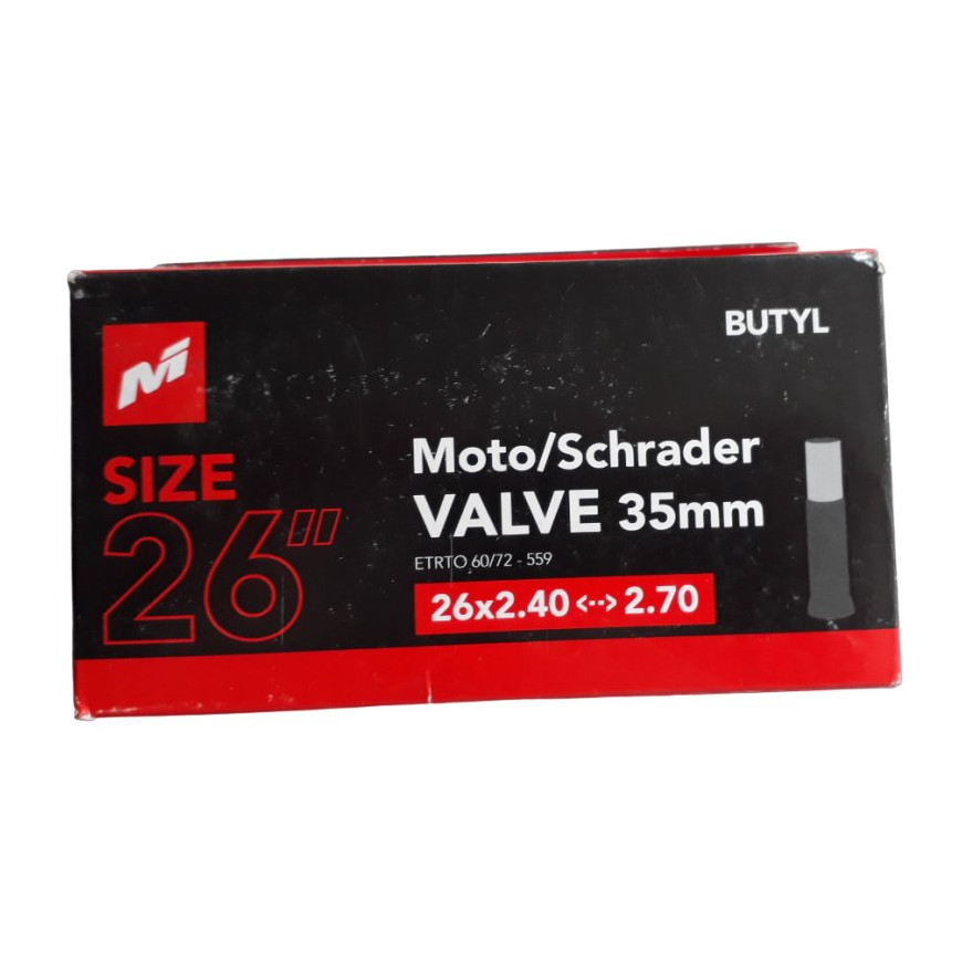 Air tube 26 inches fat bike schrader Massi Air tube 26 inches fat bike schrader Massi