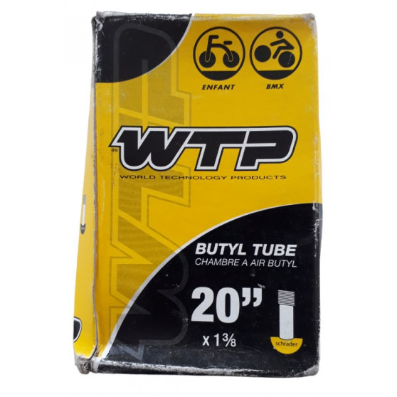 BMX 20 inch 1 3/8 schrader WTP inner tube