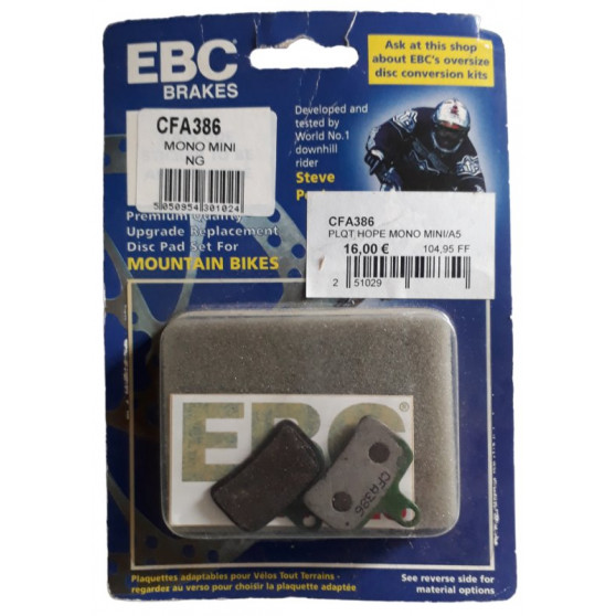Hope mono mini NG brake pads EBC