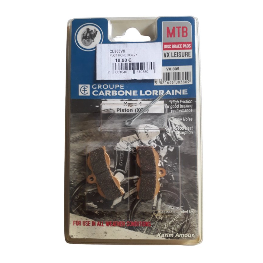 Hope 4 piston XC4 disc brake pads Clark's Hope 4 piston XC4 disc brake pads Clark's