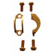 Avid Elixir brake clamps A2Z gold