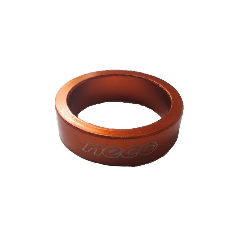 NECO headset spacer aluminium orange 1"1/8 10 mm