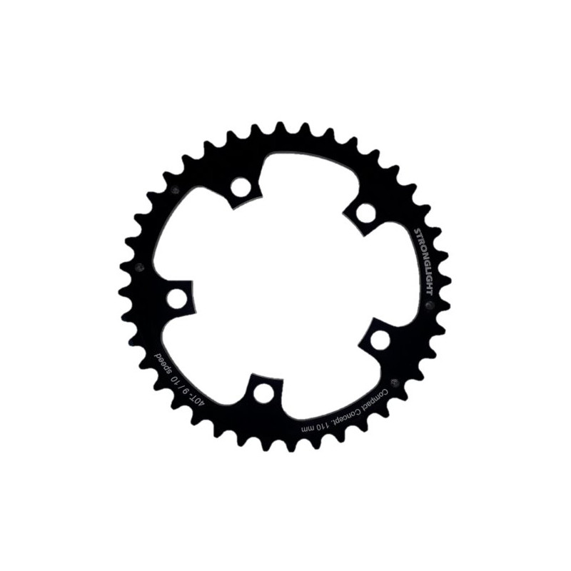 Stronglight 40 teeth chainring compact 9/10 speed 110mm