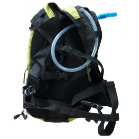 Cycling backpack water bag green and black