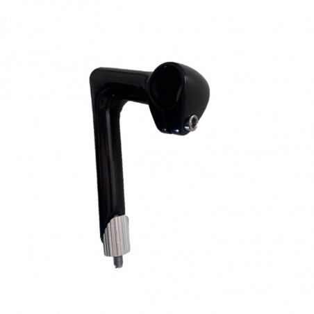 Potence vélo course aluminium 80 mm noire brillant