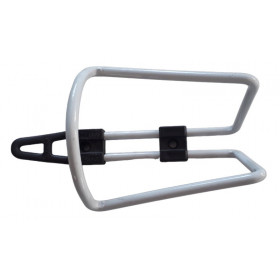 White aluminium bottle cage Racer for bicycle