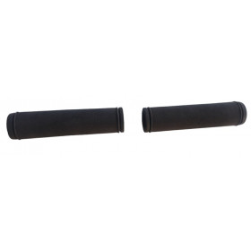 Grips VTT noir 125 mm extrémités fermées