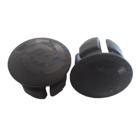 Road handlebar plugs black round