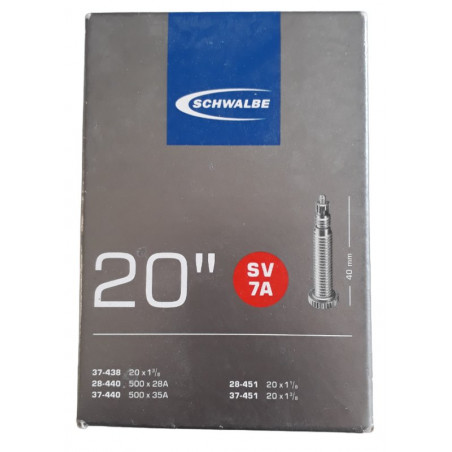20 inches air tube Schwalbe SV7A presta