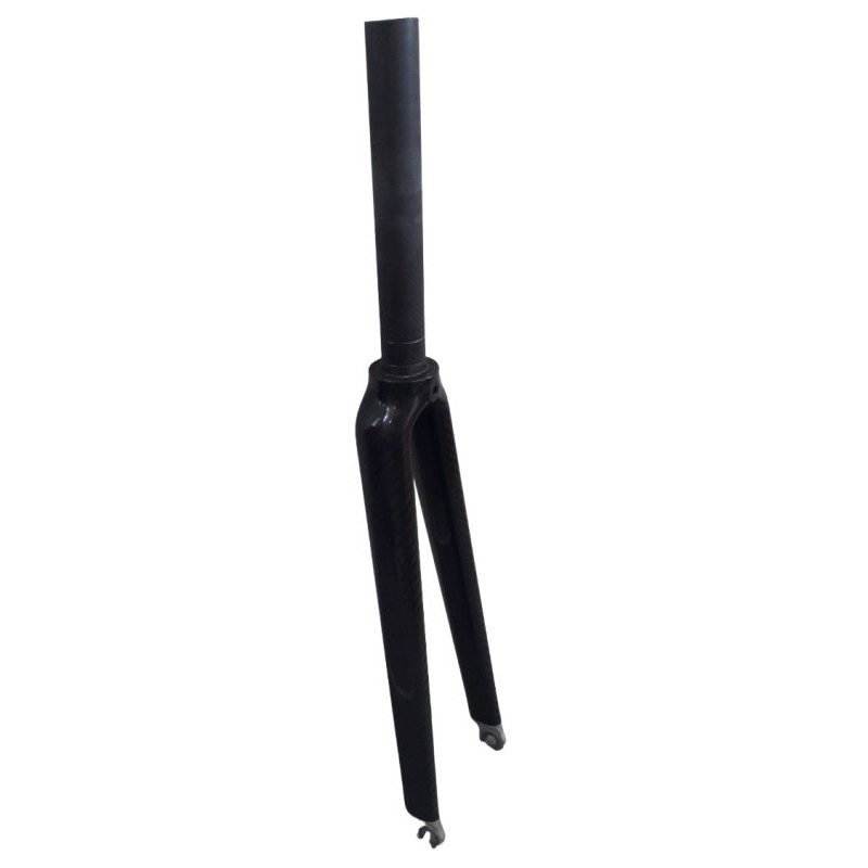 Carbon road bike fork black