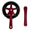 Single speed crankset 165 mm 46 teeth
