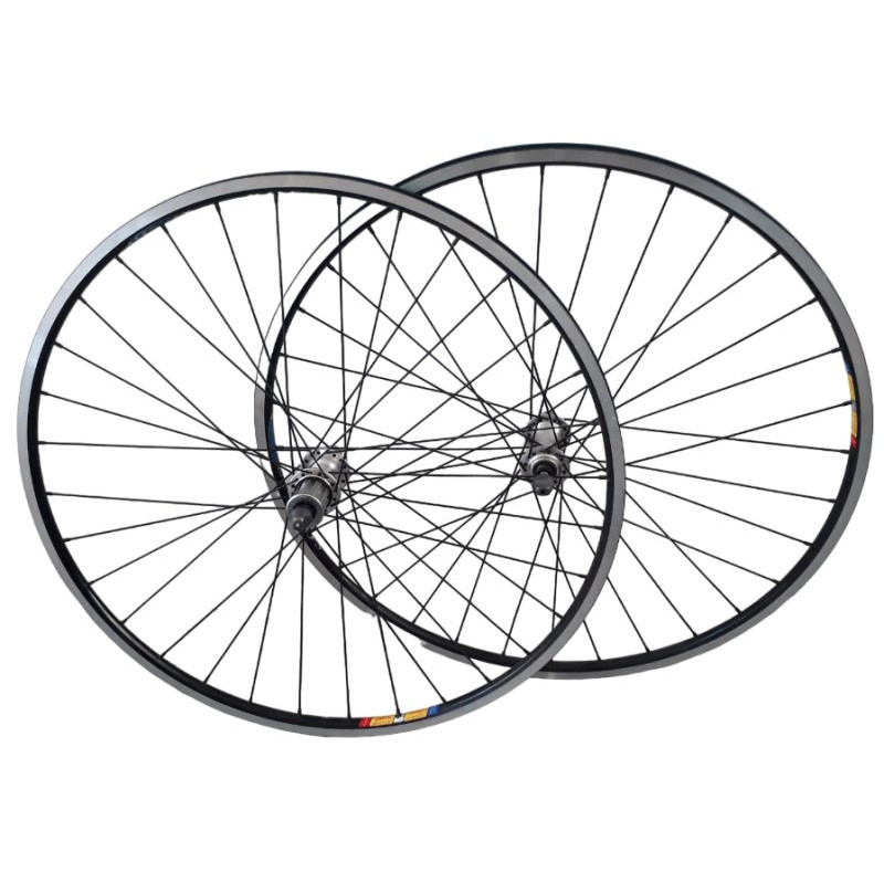 Roues Mach 320 BOS moyeux Campagnolo pneus