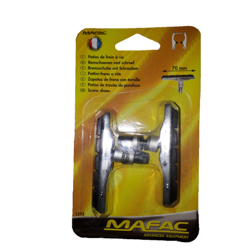 Mafac 2 brake pads with screws for v brake, best price