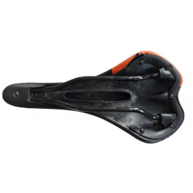 Selle rockrider noire et orange