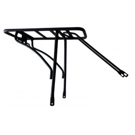 Rear bicycle luggage rack aluminium black