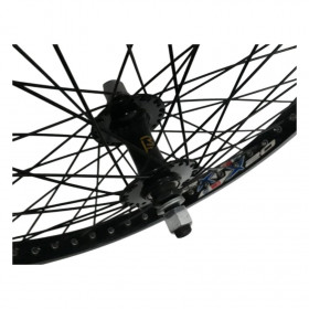 Roue avant BMX 20 pouces Rigida X20 axe 14 mm
