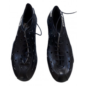 Chaussure velo cuir vintage Rivat