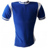 Maillot cycliste vintage bleu et blanc