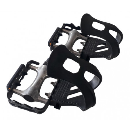 MTB pedals toe clips
