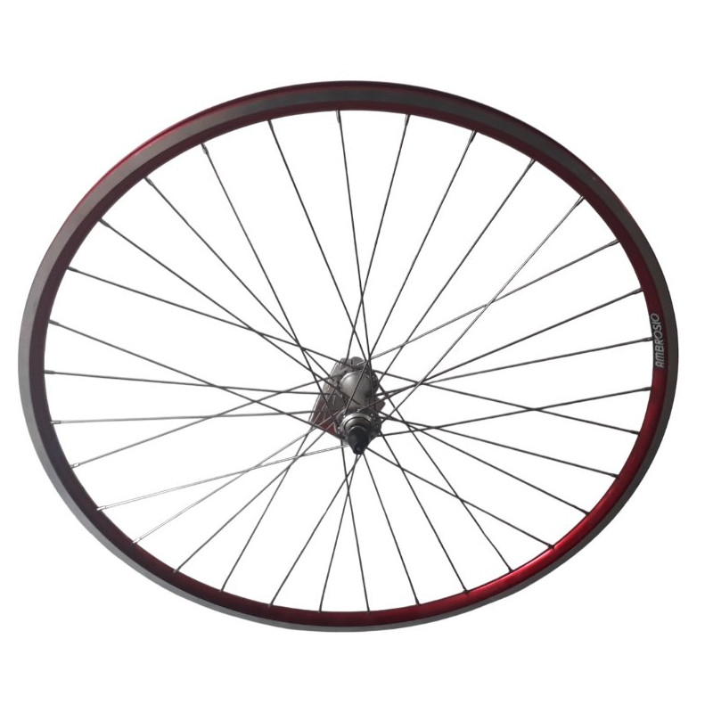 Paire De Roues Ambrosio Futura – Aluminium Argenté – Corps Roue Libre Campagnolo