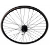 Roue 700 dynamo moyeu disque