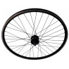 Roue 700 dynamo moyeu disque 36 rayons