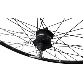 Roue 700 dynamo moyeu shimano disque