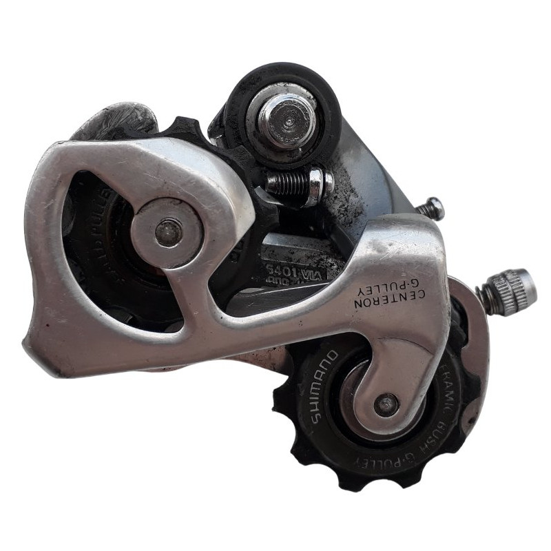 Dérailleur Arrière Vélo Vintage Shimano 600 Tri Couleur, Pièce Course Ancienne
