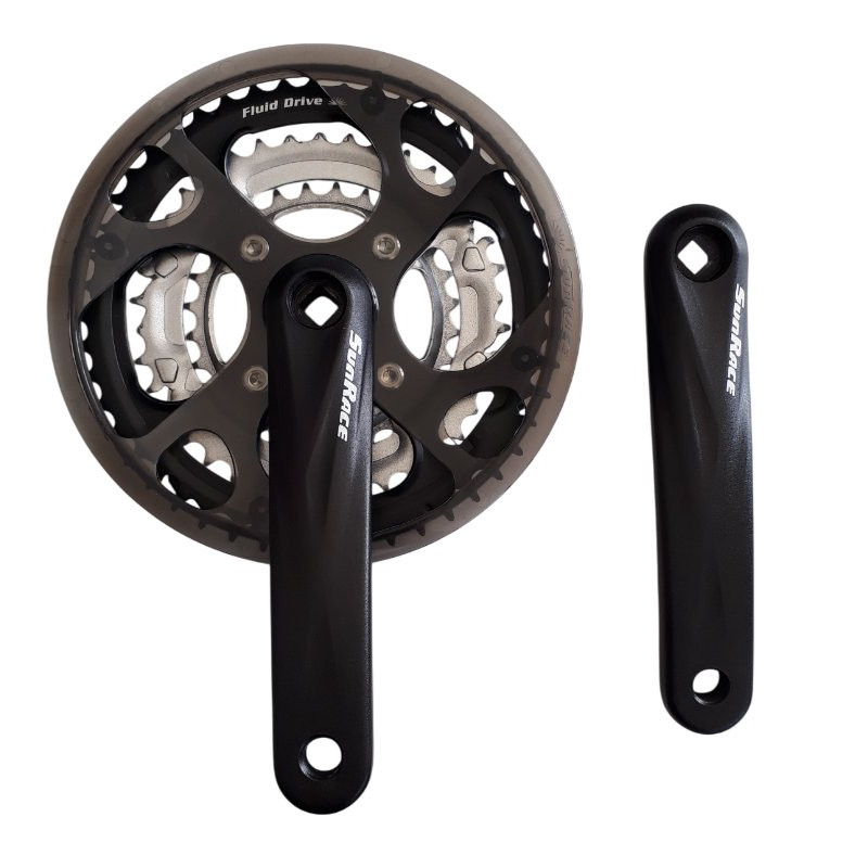 Pedalier 3 plateaux Sunrace pour vtc