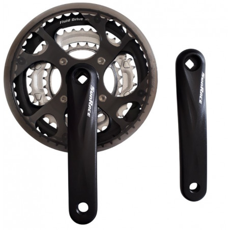 Pedalier 3 plateaux Sunrace pour vtc