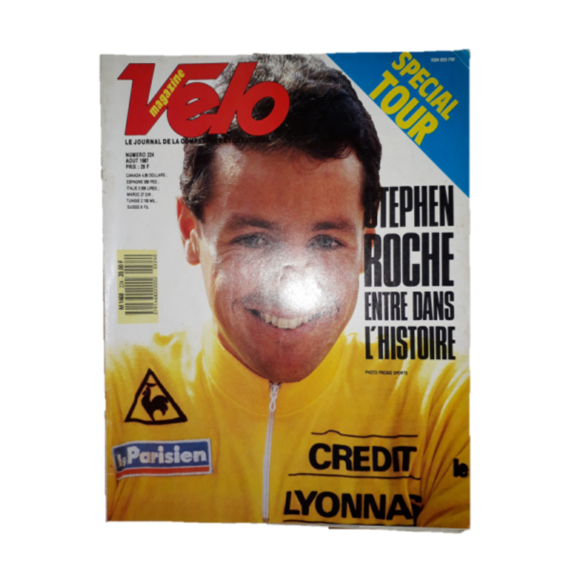 Magazine "Velo magazine" n°223 august 1987 used