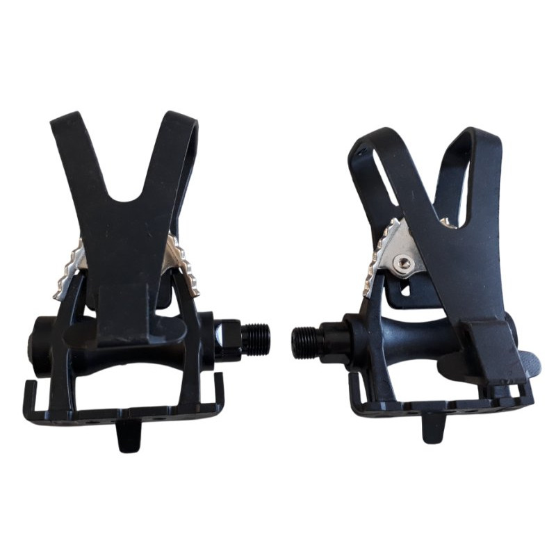 Toe clip pedals resin