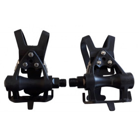 Toe clip pedals resin for road bike