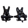 Toe clip pedals resin for road bike
