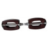 Brown city bike pedals