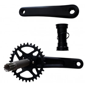 Pedalier vtt mono plateau 32 dents aluminium