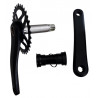 Pedalier vtt mono plateau 32 dents noir