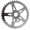 BMX chainring one-piece crankset steel chromed