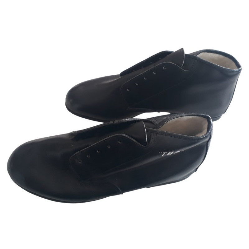 Chaussures de vélo ancien en cuir