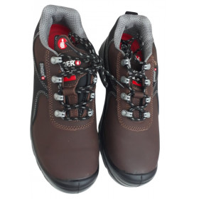 Brown safety shoes