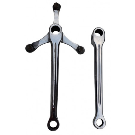 Cottered crankset chromed 170 mm