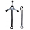 Cottered crankset chromed 170 mm