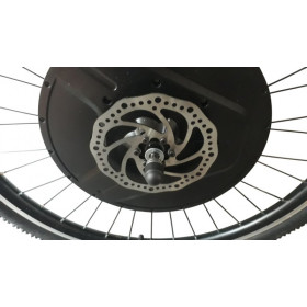 Electric wheel with integrated battery disc brake