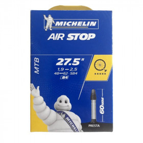 Chambre à air VTT 27,5 1.9 à 2.50 Michelin Airstop B4 presta 60 mm