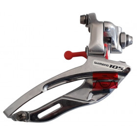 Shimano 105 triple chainring front derailleur braze-on