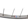 Front wheel Milremo single wall rim