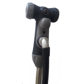 Foot pump nozzle for bicycle schrader