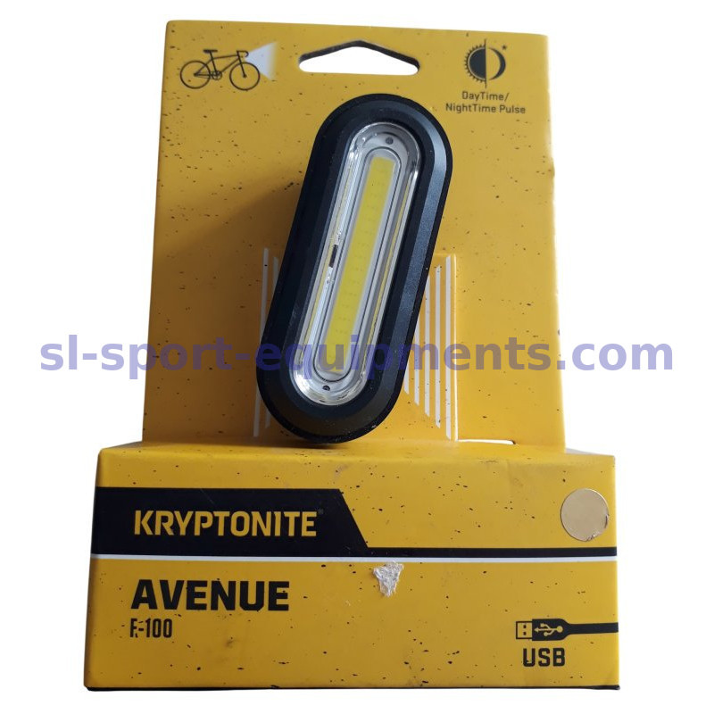 Eclairage avant vélo USB led Kryptonite Avenue F-100