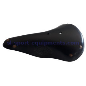 Idéale 27 black leather saddle